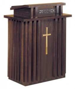 2050 Wood Pulpit from Woerner Industries
