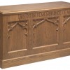 Gothic Wood Closed Communion Table
