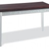 Wooden Open Communion Table in White w/ Stain