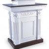 Elegant White Pulpit from Imperial Woodworks