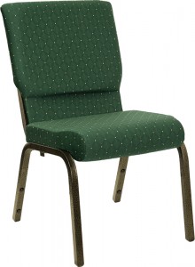 Hercules 18.5" Green Church Chair