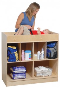 Church Changing Table with Storage