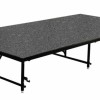 48" W x 96" L x 24" H Carpeted Stage Section