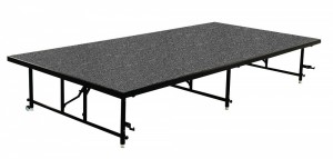 4' W x 8' L x 32" H Carpeted Stage Section