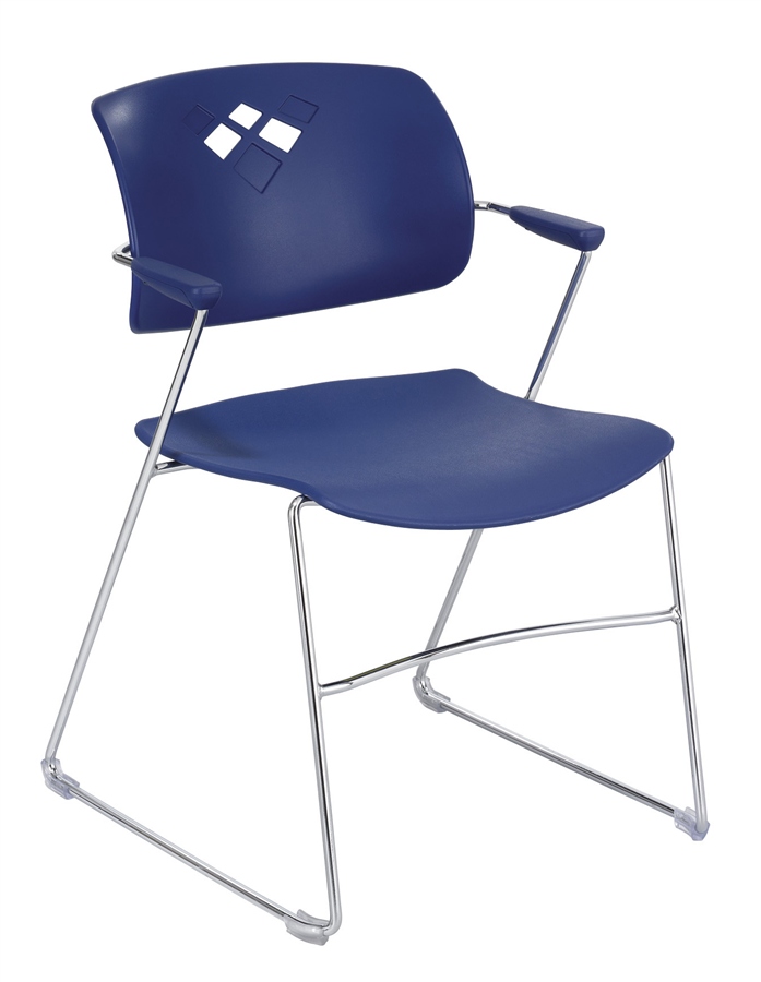 4286bu Safco Veer Stacking Chair In Blue 4286gs 4286bl Church