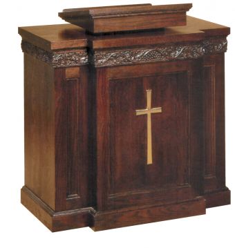 1450 Wood Pulpit for Churches from Woerner