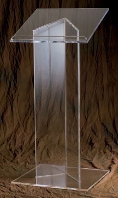 48" Tall 3320 Model Acrylic Lectern / Podium from Woerner