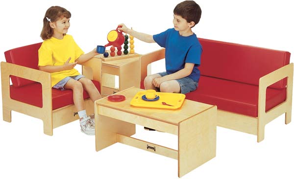 Jonti-Craft Living Room Set - Sunday School Furniture (RED)