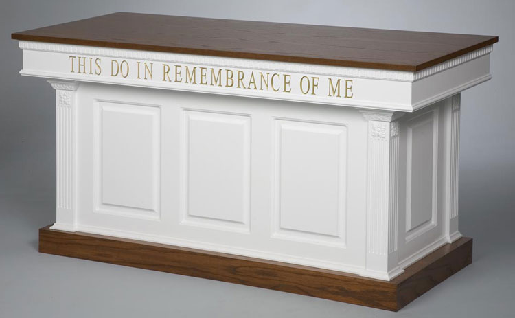 Imperial Closed Communion Table - 8201 Colonial | Church Furniture Partner