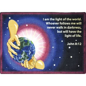 Faith Based Rugs - "I am the Light"