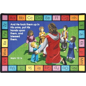 Into His Arms - Christian Themed Rug