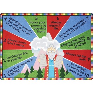 Ten Commandments Rug