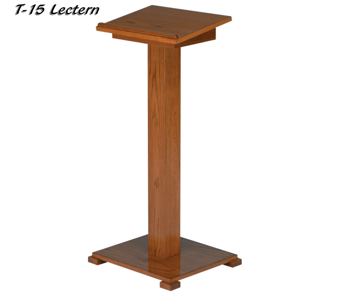 Inexpensive Wood Lectern w/ Storage from Imperial