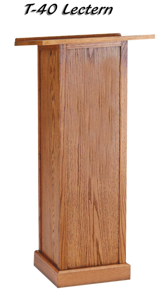Full Pedestal Lectern from Imperial Woodworks: T-40