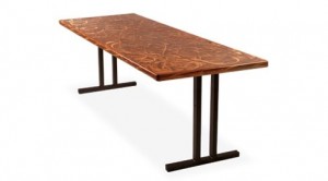 Southern Aluminum Copper-Color Banquet Table