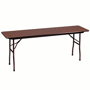 Correll CF-1896 Folding Table (Melamine w/ Walnut Top)