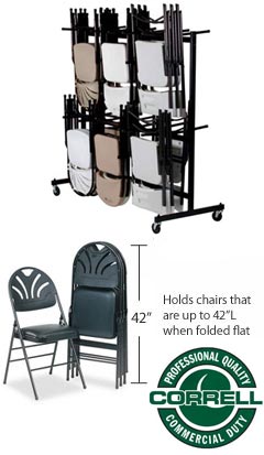 Holds up to 84 Chairs