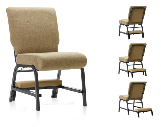 Retractable Kneelers for Church Chairs