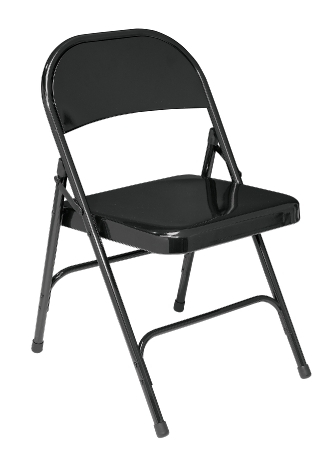 NPS 510 Black Metal Folding Chairs $14.89 Each