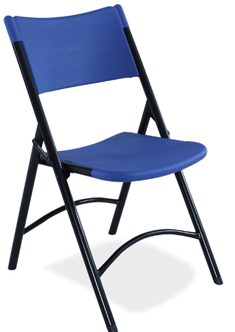 NPS 604 Blue-on-Black Lightweight Folding Chair Sale