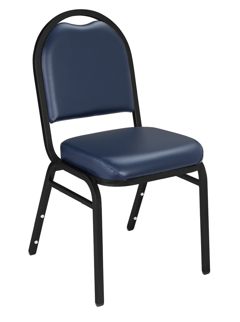 NPS 9204 Midnight Blue Vinyl Stacking Chair on Sale